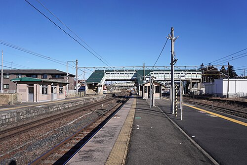 近年撮影された駅ホームの写真