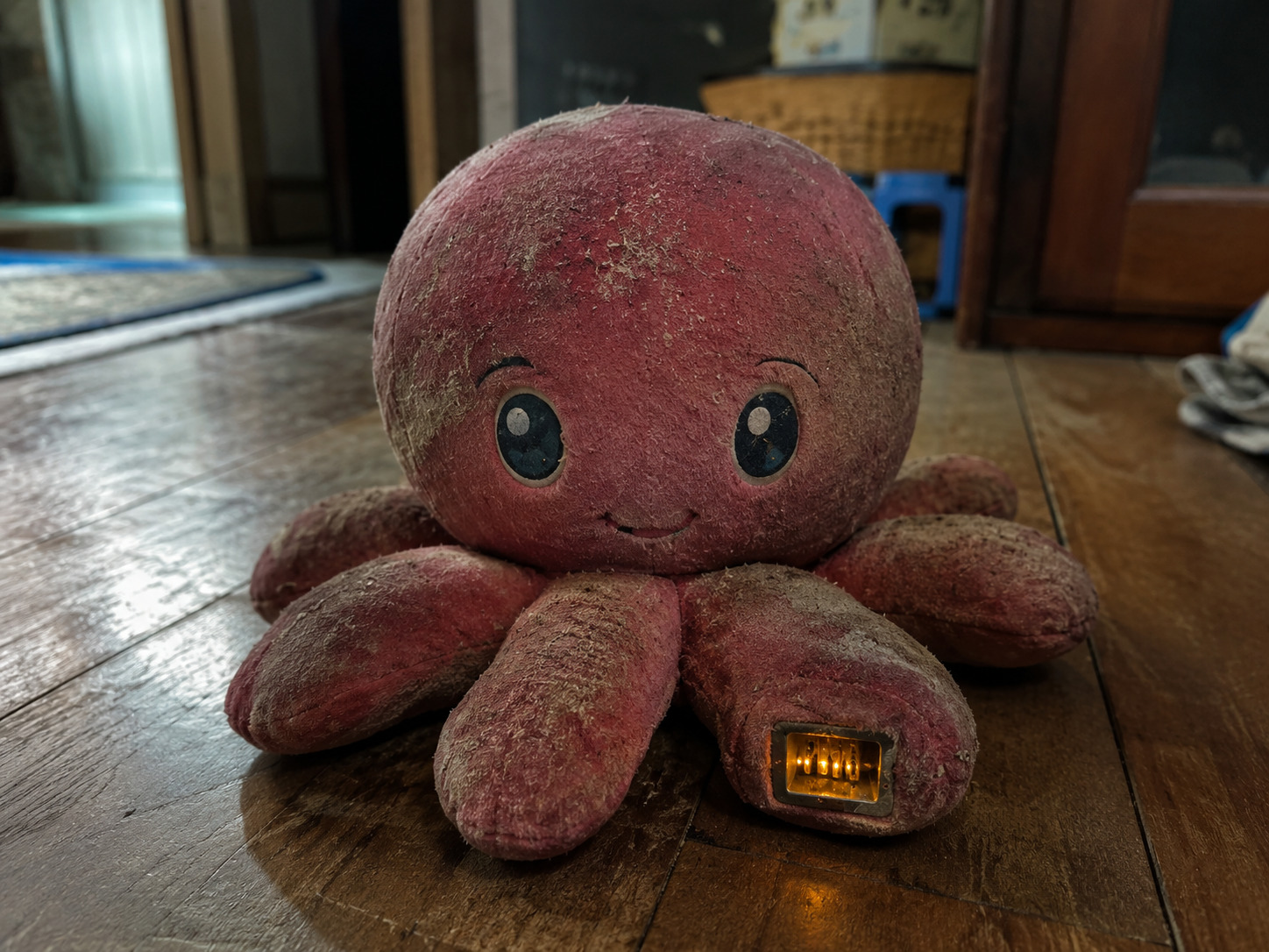 拾ったタコのぬいぐるみ